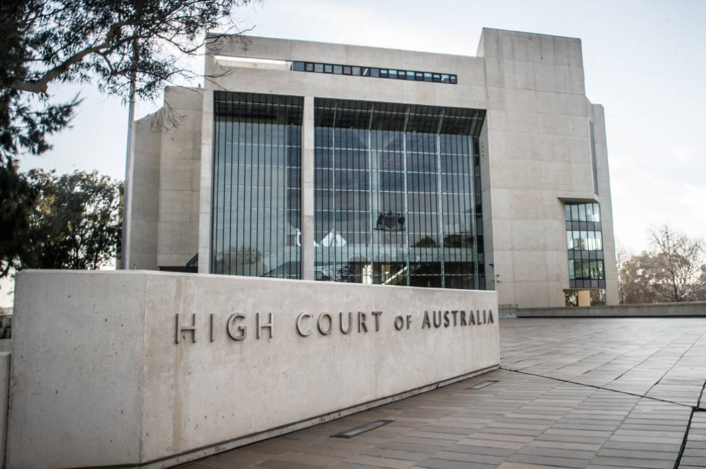 An external view of the High Court of Australia building